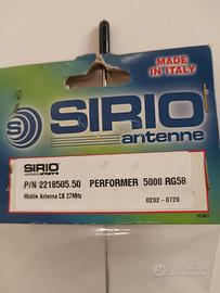 Antenna CB  SIRIO performer 5000 RG58 NUOVA 