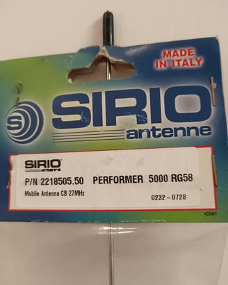 Antenna CB  SIRIO performer 5000 RG58 NUOVA 