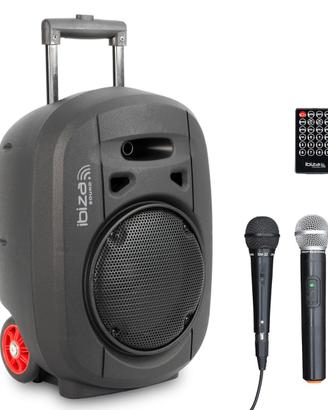 Ibiza Cassa Altoparlante portatile 8"/400 W