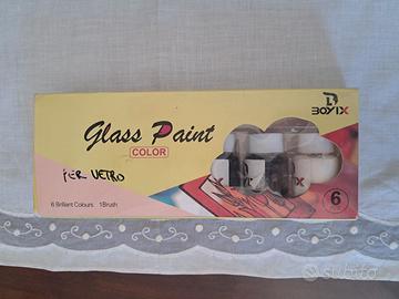 Pittura per vetro 6 pezzi