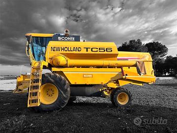 Mietitrebbia usata New Holland TC56 con barra
