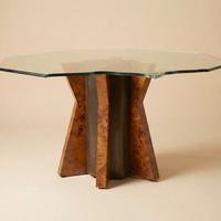 Tavolo design  anni 70:  TOMMASO BARBI 