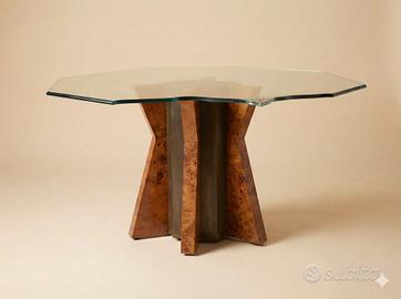 Tavolo design  anni 70:  TOMMASO BARBI 