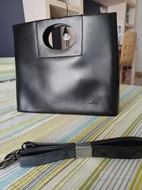 Borsa in pelle nera marchio Daniela Moda
