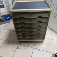 mobile metallo porta documenti vintage