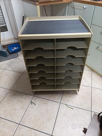 mobile metallo porta documenti vintage