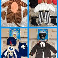 4 COSTUMI DI CARNEVALE PER BAMBINI. FUORIGROTTA.