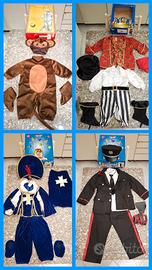 4 COSTUMI DI CARNEVALE PER BAMBINI. FUORIGROTTA.