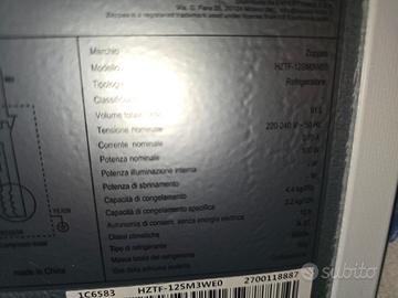 Congelatore zoppas