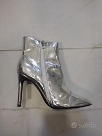 Stivaletti argentati n39