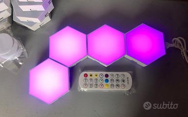 Luci esagonali usb da parete