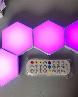 Luci esagonali usb da parete