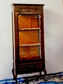 Vetrinetta antica vintage con anta in vetro