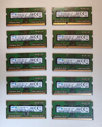 10x4GB RAM DDR3 PC3L-12800S Sodimm Samsung (40GB)