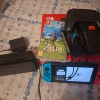 nintendo switch + zelda + controller originale