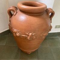Vaso in terracotta decorato – grande formato