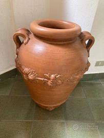 Vaso in terracotta decorato – grande formato