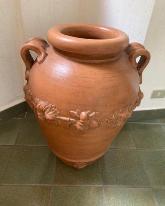 Vaso in terracotta decorato – grande formato