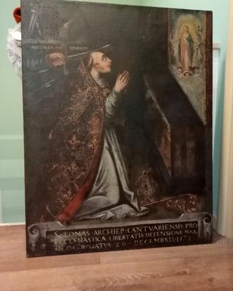 antico dipinto di San Tommaso da Canterbury 