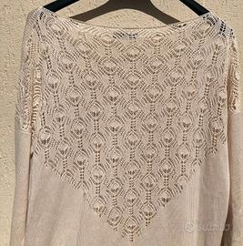 Cardigan scollo a barca taglia unica