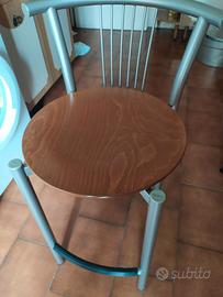 SGABELLO CON SCHIENALE - SEDIA ALTA CALLIGARIS