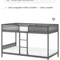 Letto a castello ikea 90x200 cm