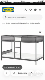 Letto a castello ikea 90x200 cm