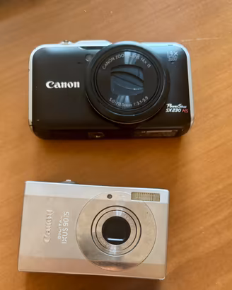 2 fotocamere digitali CANON: ixus & powershot