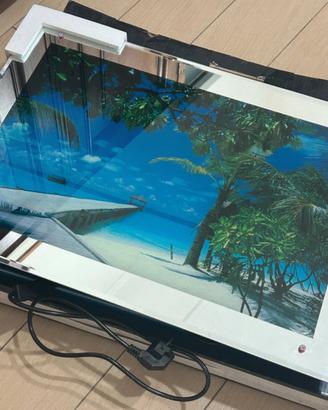 Quadro lampada con panarorama