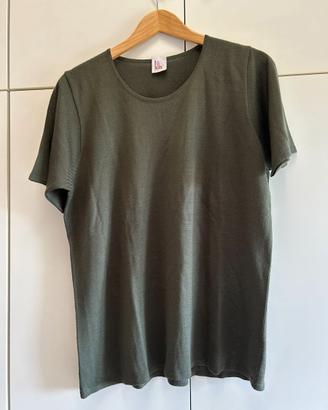 Maglia donna verde scuro