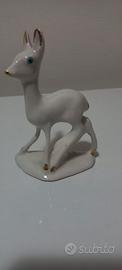 Statuina cerbiatto ceramica di Capodimonte vintage