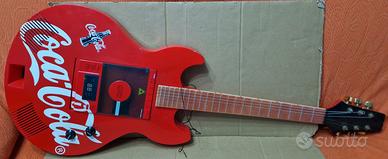 vintage chitarra pubblicitaria Coca cola Radio Cd