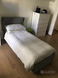 Letto contenitore grigio