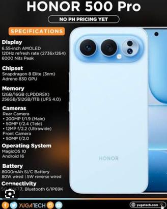 HONOR 500 PRO 12/512 NUOVO