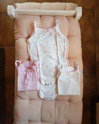 Set body con spalline 3-6 mesi