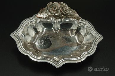 Svuotatasche vintage placcato argento.