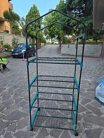 serra per piante con ruote