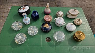 Lotto bomboniere soprammobili 