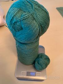 Lana verde, bottiglia