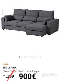 divano Ikea 4 posti, letto