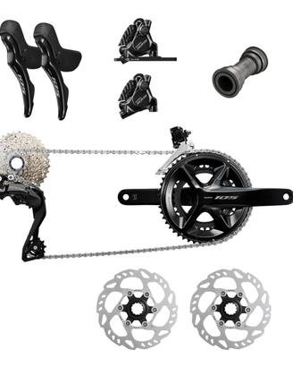 gruppo shimano 105 12v completo NUOVO 