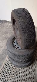 4 cerchi in ferro da 14 con gomme