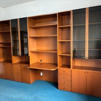 Libreria in noce 5 moduli