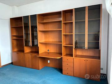 Libreria in noce 5 moduli