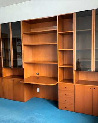 Libreria in noce 5 moduli