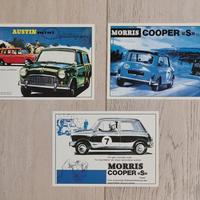 3 Cartoline Austin Mini/Morris Cooper S