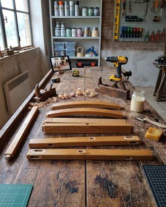 Set di 7 componenti in legno massello per fai-da-t