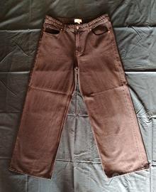 Pantaloni wide leg marroni (H&M). Taglia EUR 42