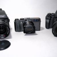 due contax 645 Af + obiettivi + Hasselblad x-pan