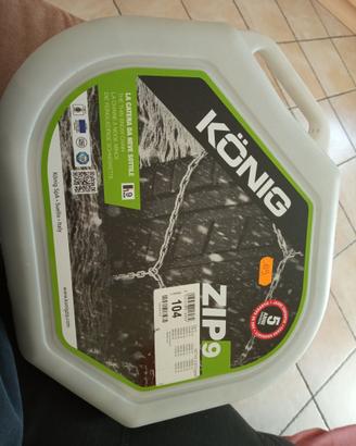 catene da neve Konig Zip 9 cod 104 nuove mai usate